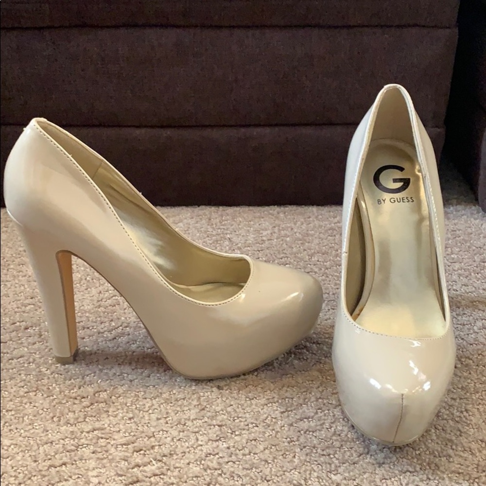 Nude Guess Heels, Size 7
